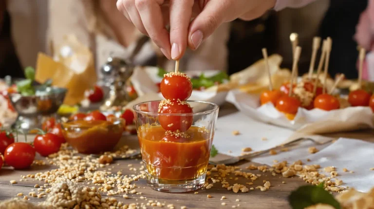 « Adorables, ces tomates cerises d’amour ! » : ces bouchées sur piques ont bluffé tous mes invités