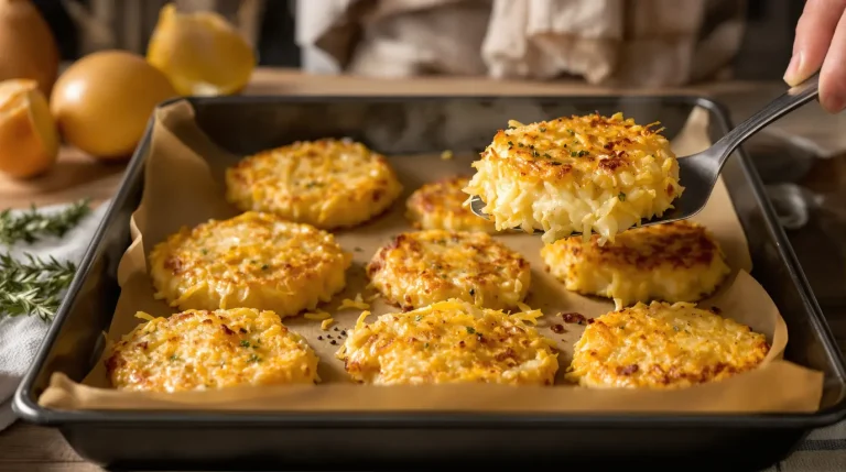 Croustillantes et dorées : mes galettes de pommes de terre express au four, sans une goutte d’huile