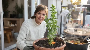 J’ai remplacé les cubes de bouillon par cette plante à mettre en pot à cette période précise