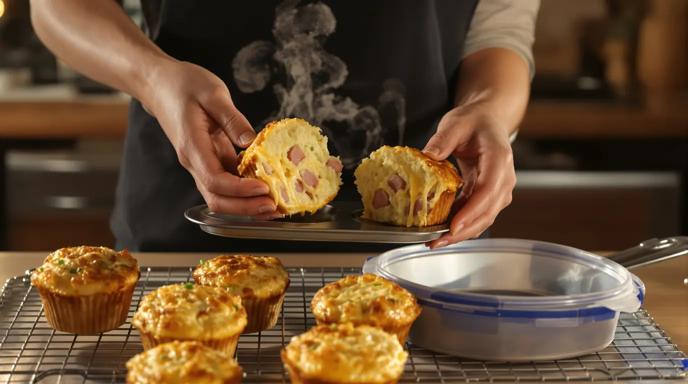 « Je les prépare le dimanche soir » : mes muffins fromage-jambon parfaits pour tous mes déjeuners de la semaine « Je les prépare le dimanche soir » : mes muffins fromage-jambon parfaits pour tous mes déjeuners de la semaine